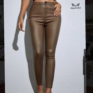 Tan Leather Pants